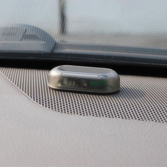 MesaSe Car Solar Power Simulated Dummy Alarm Warning Anti-Theft LED Flashing Security Light