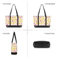 thumbnail image 6 of FORMRS Canvas Laptop Tote Bag for Women with 15.6" Computer Compartments Shoulder Handbag, White Stars Pattern, 6 of 7