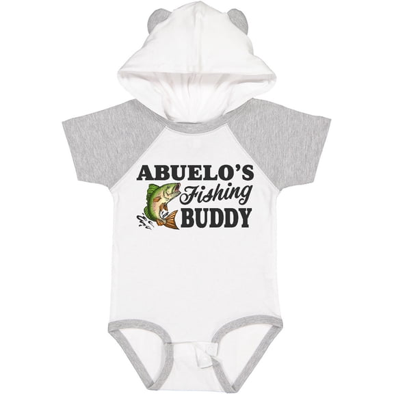 Inktastic Abuelo's Fishing Buddy Boys Baby Bodysuit
