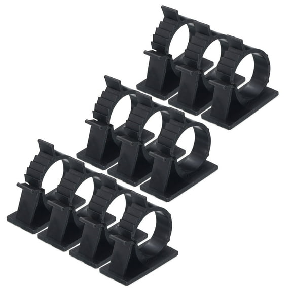 Adhesive Cable Management Clip 30Pcs PE Cord Clamps 22 to 25mm Adjustable USB Cords Mouse Cables Network Cable