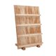 thumbnail image 4 of Expositor de pendientes de madera, práctico soporte para tarjetas de pendientes, expositor de joyas 4 niveles, 4 of 9