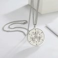 thumbnail image 2 of RSAMD Star of David Pentagram Pendant Necklace Archangel Alpha and AGLA Magic Talisman-Black, 2 of 9