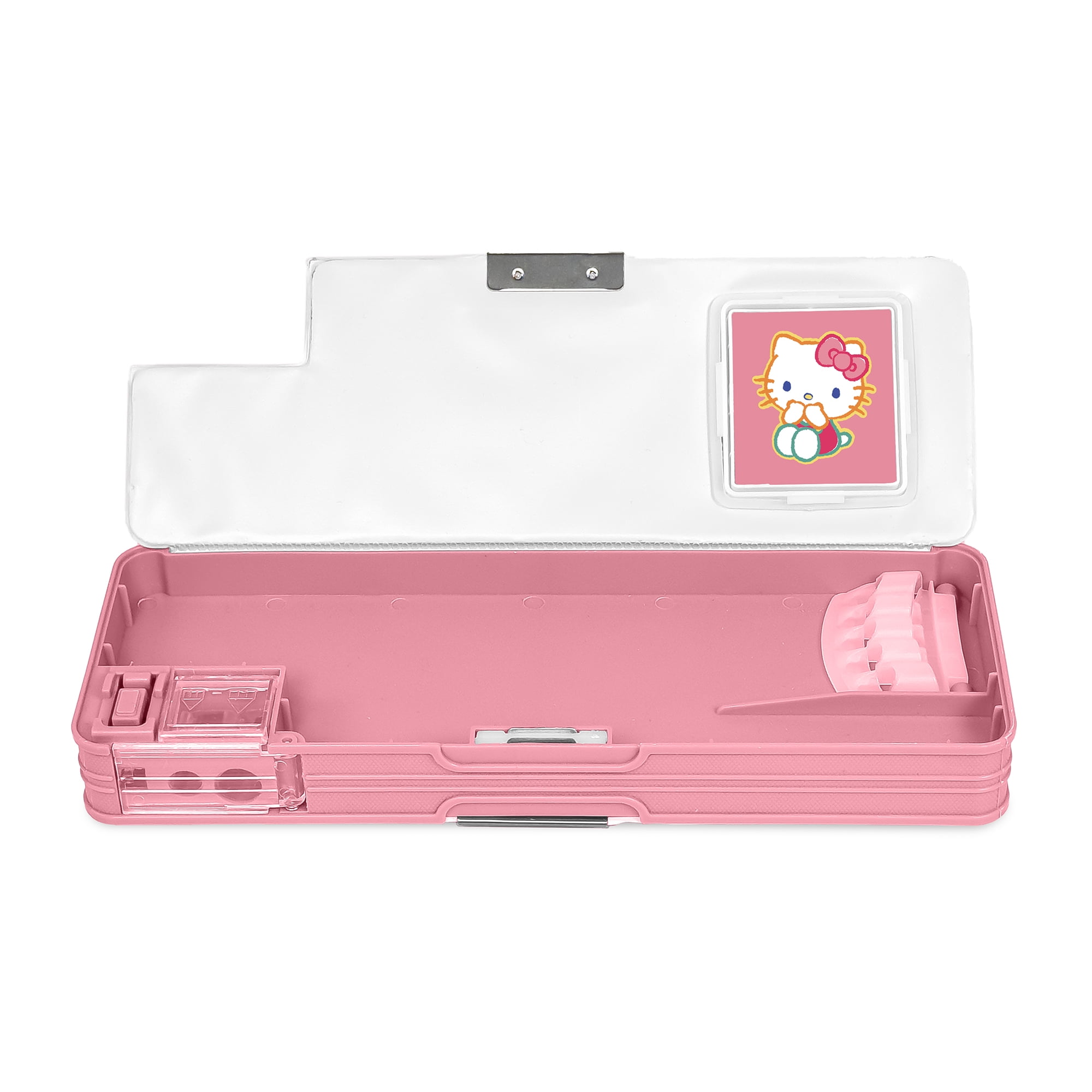 Studio Oh! Hello Kitty Wildflowers Dual Compartment Pencil Case With Built-in Calculator