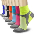 thumbnail image 1 of Bas de Compression pour Femmes et Hommes Circulation (3/6/7 Paires) 15-20 mmHg Est Idéal pour la Course Athlétique et le Cyclisme, 1 of 7