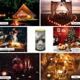 thumbnail image 6 of COEQINE Wizard Hat Ghost Pumpkin Moon Gray Flameless Candle Battery Powered with Remote Control 12 Colors 4/8 Hours Timer LED Night Lights Pillar Candle Tealights Halloween Decorations, 6 of 7