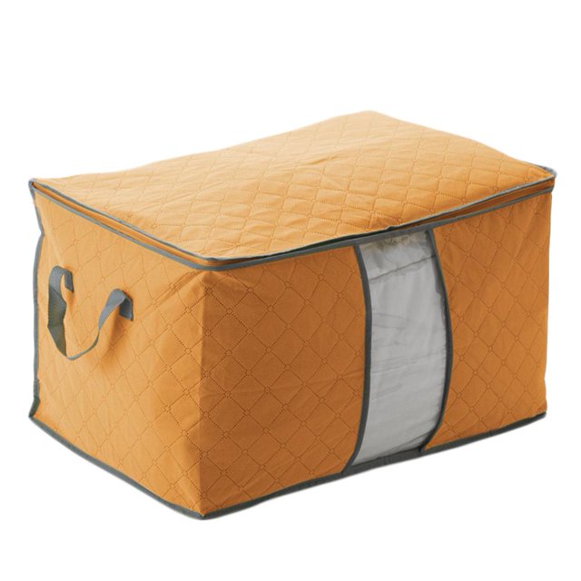 Bolsa de almacenamiento Ropa Caja grande para edredón Edredón Lavandería Almohadas Naranja