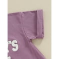 thumbnail image 5 of Bagilaanoe Newborn Baby Girl Boy Rompers Letters Print Long Sleeve Bodysuits 3M 6M 12M 18M Infant Casual One Piece Short Jumpsuit, 5 of 8