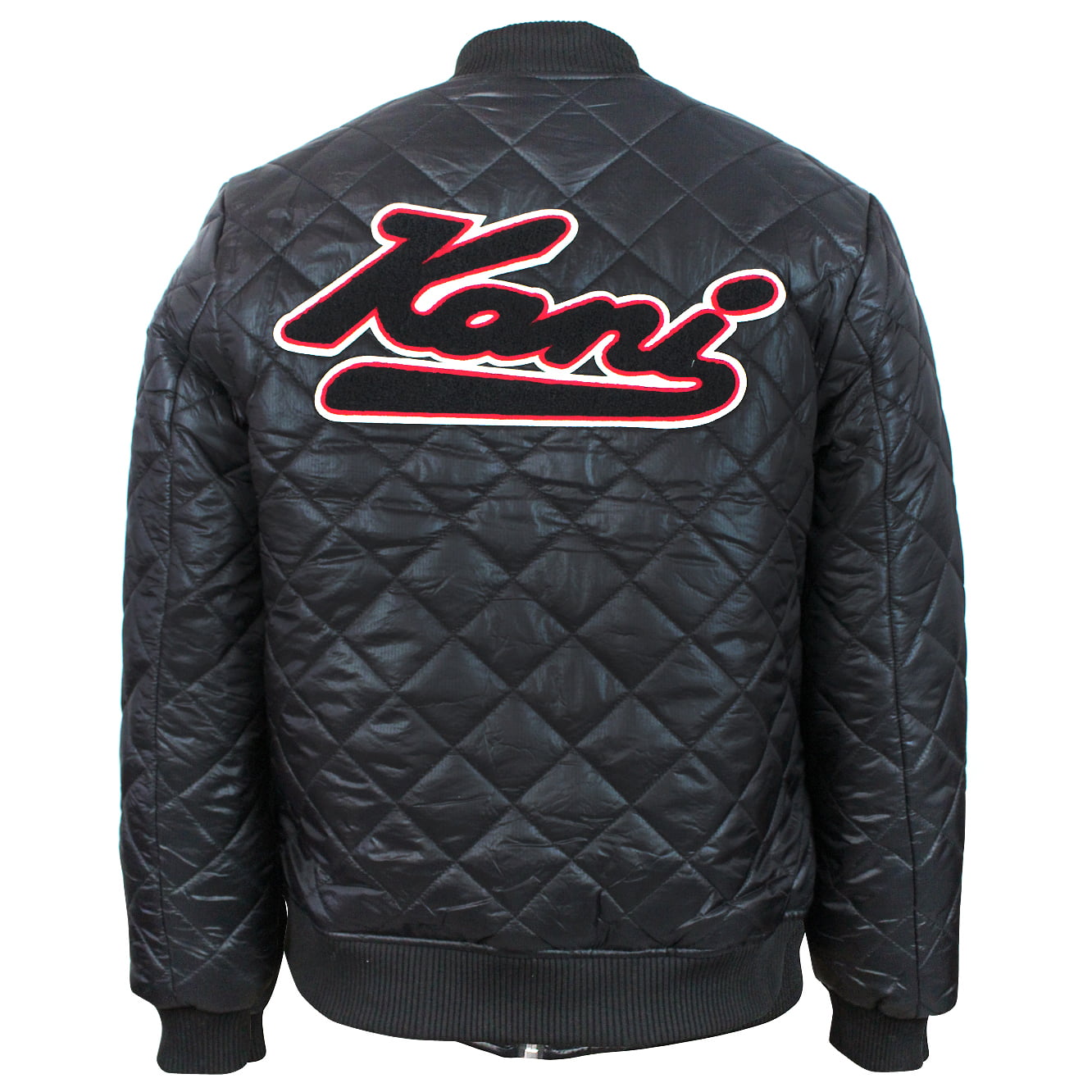 Karl Kani Men's Quilted Insulated Zip up Jacket KK1709 Black | Walmart