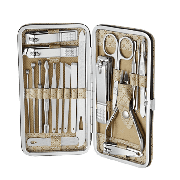 Professional Manicure Set, Pedicure Manicure Set, Nail Clippers, Grooming Kit Cuticle Remover