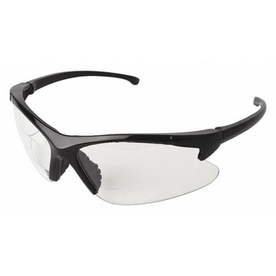CROSSFIRE ES5 Reader Diopter 1.5X Bifocal Gray Clear Lens Safety Glasses 296415 
