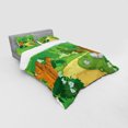 thumbnail image 3 of Ambesonne Forest Bedding Set 3 Pcs, Pathway Flowers Trees, Twin XL, Multicolor, 3 of 3