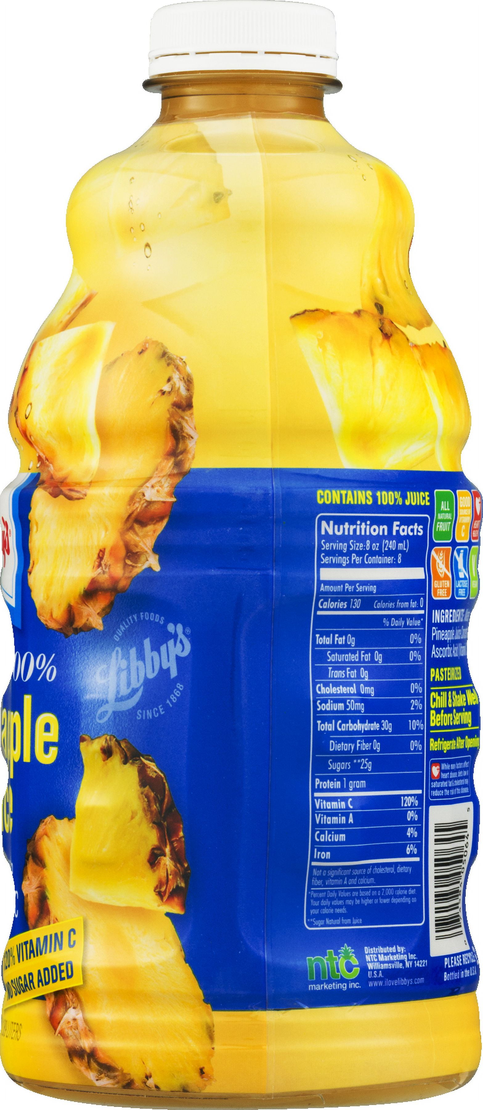 Libby's 100% Pineapple Juice, 64 fl oz