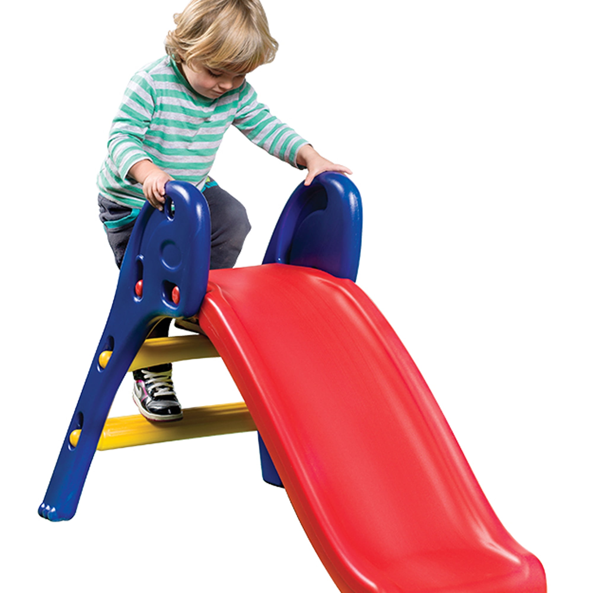 iRerts Kids Slide for Indoor Outdoor, Foldable Freestanding Slide for