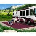 thumbnail image 3 of Prest-O-Fit 2-1154 Burgundy Wine 6' X 15' Patio Rug, 3 of 5