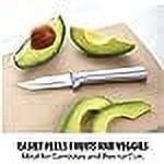 Rada Cutlery Peeling Paring Knife, Silver Handle, Pack of 6