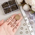thumbnail image 3 of 360pcs Closed Jumps Rings 6/8/10/12mm O Rings Brass Soldered Jump Rings 16~18 Gauge Antique Bronze Round Chainmail Rings Jewelry Connector for DIY Earrings Bracelets Necklaces Keychain, 3 of 7