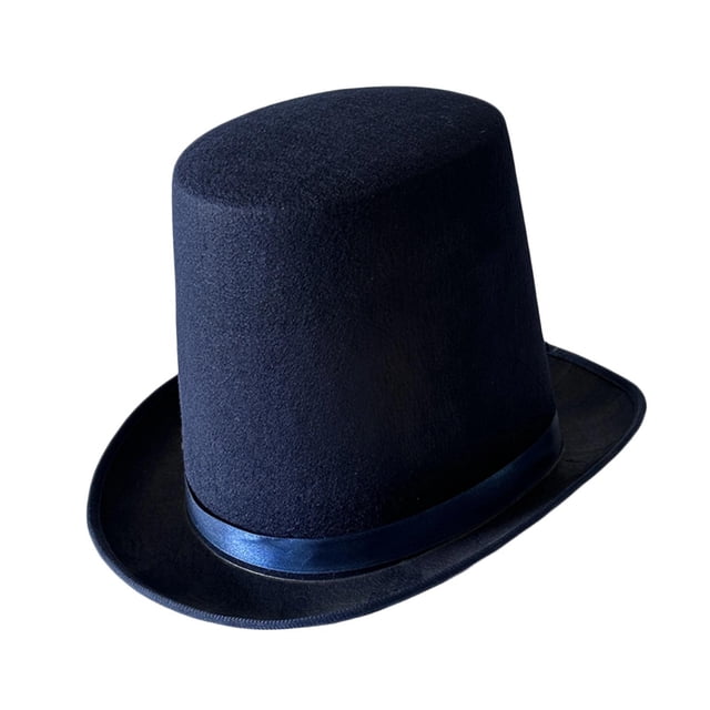 GUOOL Top Hat Comfortable Creative Gift Costume Accessory for Stage Show Roles Playing Navy Blue