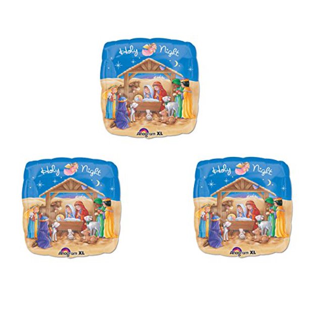 Party Supply Oh Holy Night Nativity Christmas Party Balloons Decorations Supplies Pageant Church Walmart Com Walmart Com