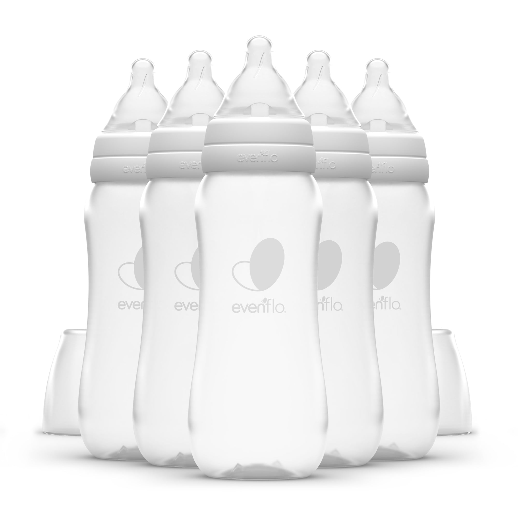 Evenflo Balance + Standard Neck BPA-Free Plastic Baby Bottles , 9oz Clear, 6 Count