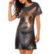 thumbnail image 2 of Disketp Wide Eyed Cartoon Cats para Camisón Corto de Manga Corta para Mujeres, Camisón Cómodo con Escote Redondo, Bonito y Confortable, 2 of 6
