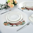 thumbnail image 4 of 15.4" Round Placemat Set of 4 Polyester Fabric Place Mats Non-Slip Dining Kitchen Table Mats for Kitchen Party Decor Santa Claus Holding Gifts, 4 of 5