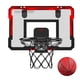thumbnail image 2 of Juego de aro de baloncesto para montar en la pared con balón sobre la puerta rojo, 2 of 9