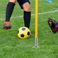 thumbnail image 2 of Shisuyan Iron Flagpole Silver For Soccer Training Coaches 2Pcs 10.0X2.7X1.6In, 2 of 8