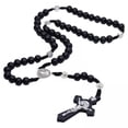 thumbnail image 1 of COLLAR COLGANTE,Crucifijo de metal con de de de madera,Colgante de collar de cruz de oración cristiana católica, Religioso de Madera Collar Cadena con Yinane COLLAR COLGANTE, 1 of 8