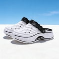 thumbnail image 4 of Men's Hollow Out Adjustable Strap Platform Clogs Breathable Slip On Outdoor Sandals Lightweight Summer Beach Walking Casual Shoes Summer Slippers Athletic, 4 of 6