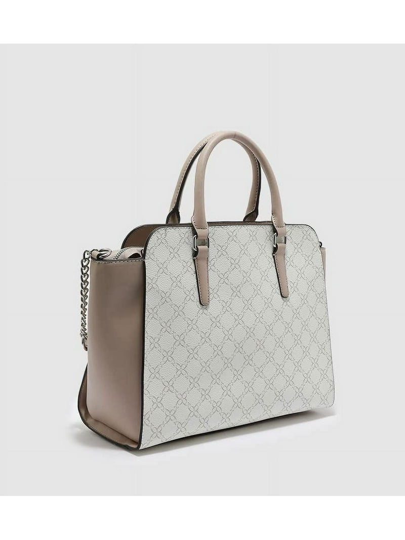 Nine West Ollie Satchel Handbag - Soft Marble Multi Color, Adjustable Crossbody Strap