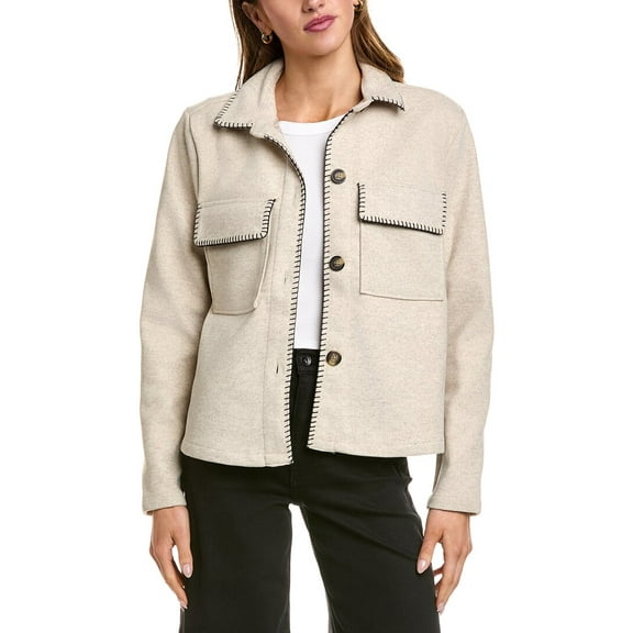 BeachLunchLounge womens  Tali Jacket, xs, Tan