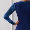 thumbnail image 6 of HOMBOM Womens Rash Guard Bathing Suit Swim Dress with Leggings Two Piece Blue Long Sleeve Tummy Control Swimwear for Ladies, 6 of 7