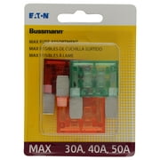 Bussmann Series 3 Count Maxi Fuse Automotive Assortment Pack, BP/MAX-A3-RP (Red, Orange, Green)
