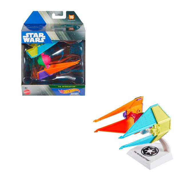Vehículo de Colección Mattel Hot Wheels Star Wars TIE Interceptor