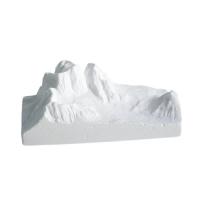 Estatua de montaña nevada, adorno de mesa, artesanía, decoración, escultura realista para Estilo D