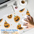 thumbnail image 4 of Long Mouse Pads for Desk,White Halloween Jack Desk Mats on Top Of Desks, Desk Mouse Pad Extra Large with 3mm Non-Slip Base and Stitched Edge for Gaming,Office,Work,Home 31.5x11.8in, 4 of 5