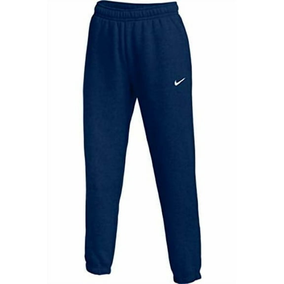 Nike Womens Fleece Jogger Sweatpants (Navy, Medium)