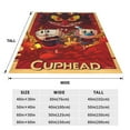 thumbnail image 4 of The Cuphead Show Fleece Blanket Super Soft Cozy Warm Flannel Fleece Throw Blanket For Couch Bed Sofa Throw 60"X50", 4 of 7