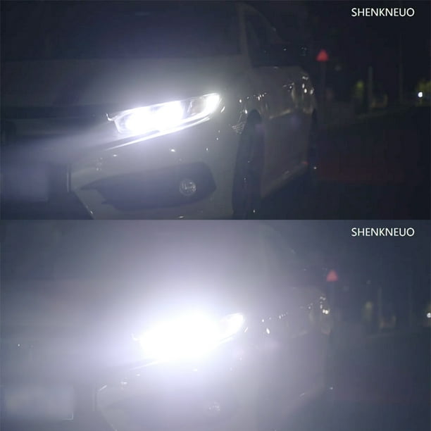 For 2002-2008 Hyundai Sonata LED Headlight Bulbs H1 H7 High/Low Beam 6000K  White 4pcs 