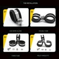 thumbnail image 4 of Hardware Electrical Fittings Hot sale Useful Metal Durable Rubber Lined Clips Wiring Hose Clamp Cable Fasteners Pipe Mounting Fix Bracket 19MM, 4 of 8