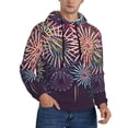thumbnail image 2 of Sikiie Fireworks2 Men's Hoodie, Essentials Hoodie, Sweatshirt, Pullover Hooded Sweatshirt for Men-Medium, 2 of 7