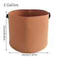 thumbnail image 3 of Kearding Bolsas para cultivo de plantas de jardín de 1/2/3/5/7 galones, maceta para flores y verduras, maceta para jardín de patatas, bolsa para cultivo Jardín y Patio Marrón (2 galones) 22D*20H Kearding HA004268-12, 3 of 6