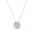 thumbnail image 1 of Collar con colgante de flor eterna de Swarovski para mujer, amarillo, 1 of 5