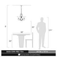 thumbnail image 2 of Homestead 4 Light Chandelier in Rubbed Bronze with Tea Stone Glass, 2 of 4