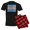 With Red Plaid Pant, variant on CafePress - Abstract Paint Splatter Transgender Pride Flag Pajamas - Men's Dark Loose Fit Cotton Pajama Set