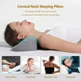 thumbnail image 2 of Cervical Neck Pillows for Pain Relief Sleeping, Memory Foam Neck Bolster Support Pillow and Shoulder Relaxer for Stiff Pain Relief, Neck Support Pillow Bed Neck Roll Pillow(Dark Gray), 2 of 8