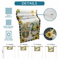 thumbnail image 6 of Sunflowers Gnomes Table Runner 70 Inches, Eucalyptus Spring Black Checkered Bed Runner Dresser Scarves Tabletop for Indoor Outdoor Parties/Ceremony/Banquet, 13" x 70", 6 of 9