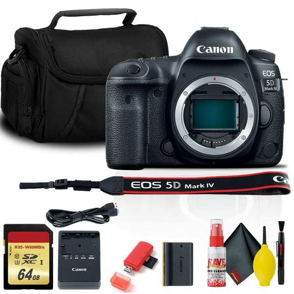 Canon EOS 5D Mark IV DSLR Camera (Intl Model) (1483C002) - Starter Bundle