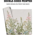 thumbnail image 5 of Floral Placemats Set of 4 Washable Non-Slip Heat Resistant 12×18 Inch Spring Summer Wild Flowers Thick Place Mats Decorative Linen Fabric Table Mat for Dining Table Kitchen Home Decor, 5 of 6