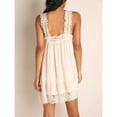 thumbnail image 2 of White Sleeveless Lace-Trimmed Tunic Dress With High-Low Hem And Relaxed Fit, 2 of 5